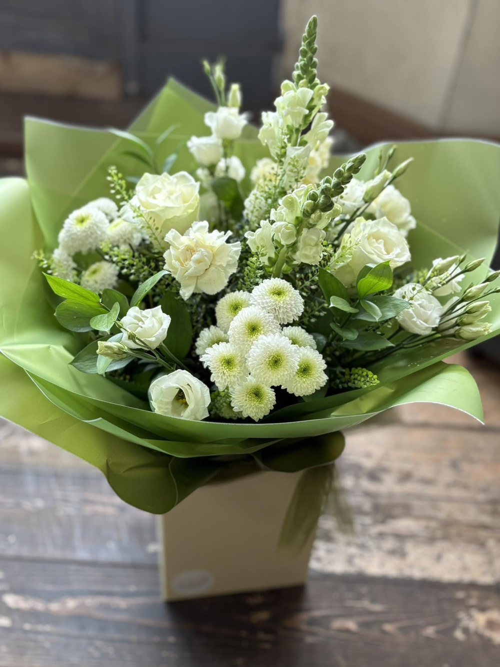 Classic White & Green